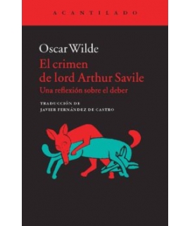CRIMEN DE LORD ARTHUR SAVILE Una reflexion sobre el deber