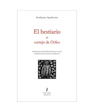 BESTIARIO O CORTEJO DE ORFEO, EL